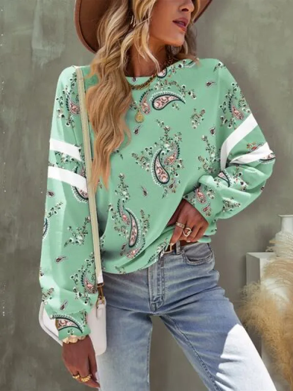 Paisley Dropped Shoulder T-Shirt sold by Charming Charlie