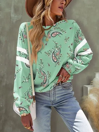 Paisley Dropped Shoulder T-Shirt sold by Charming Charlie