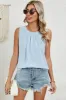 Ruched Round Neck Tank sold by Charming Charlie