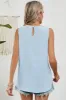 Ruched Round Neck Tank sold by Charming Charlie