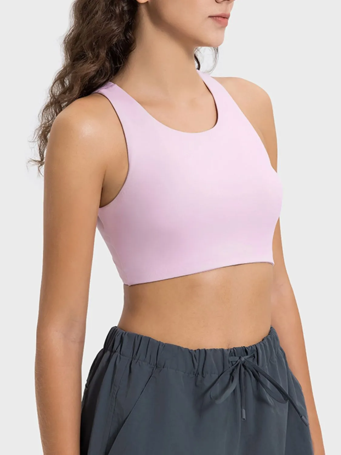 Cutout Round Neck Active Tank sold by Charming Charlie product image thumbnail 5