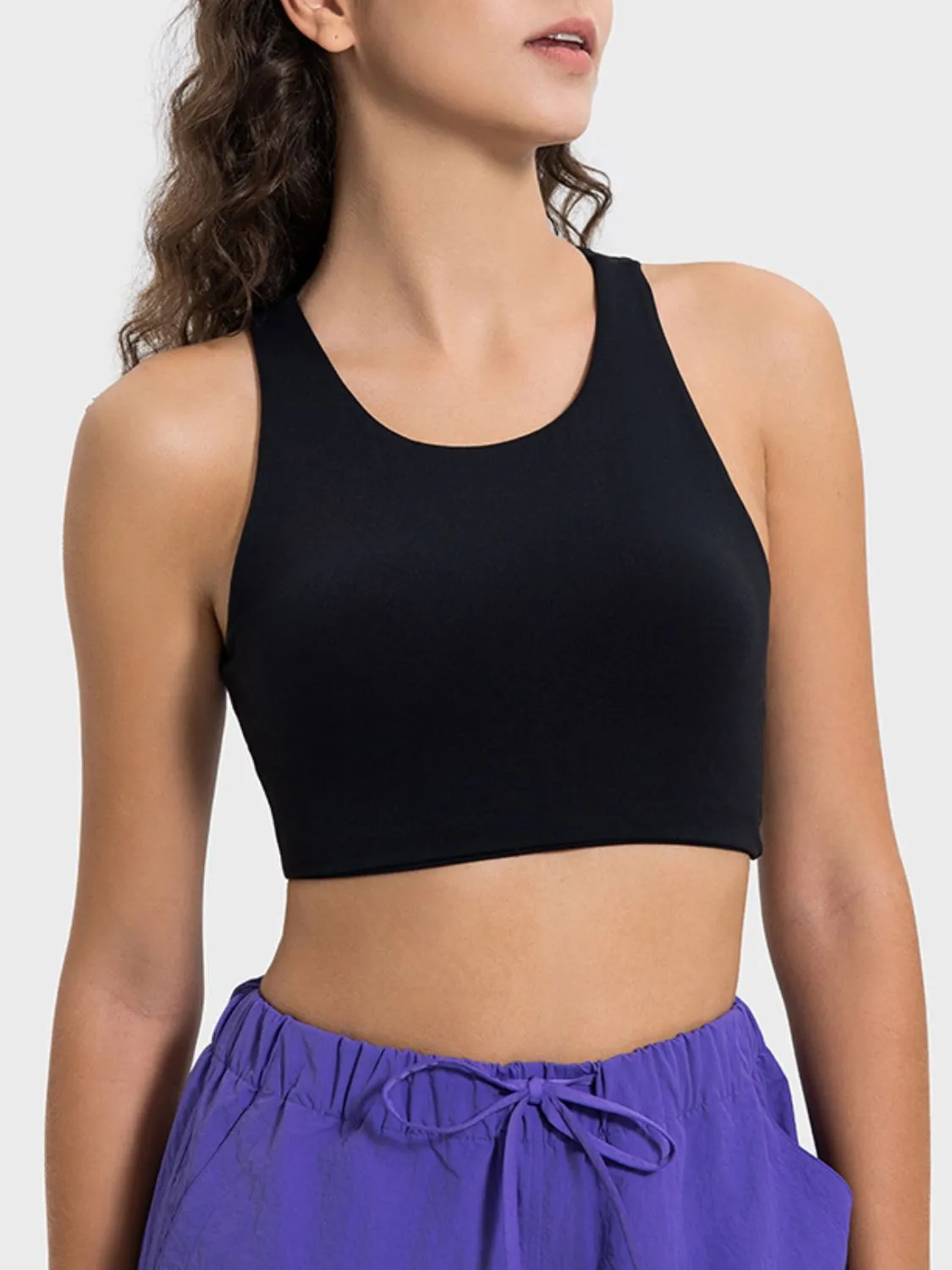 Cutout Round Neck Active Tank sold by Charming Charlie