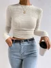 Round Neck Long Sleeve T-Shirt sold by Charming Charlie