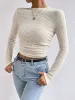 Round Neck Long Sleeve T-Shirt sold by Charming Charlie
