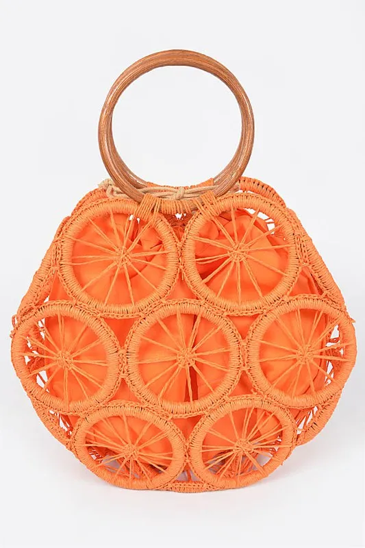 Weaved Cording Summer Clutch sold by Charming Charlie product image thumbnail 3