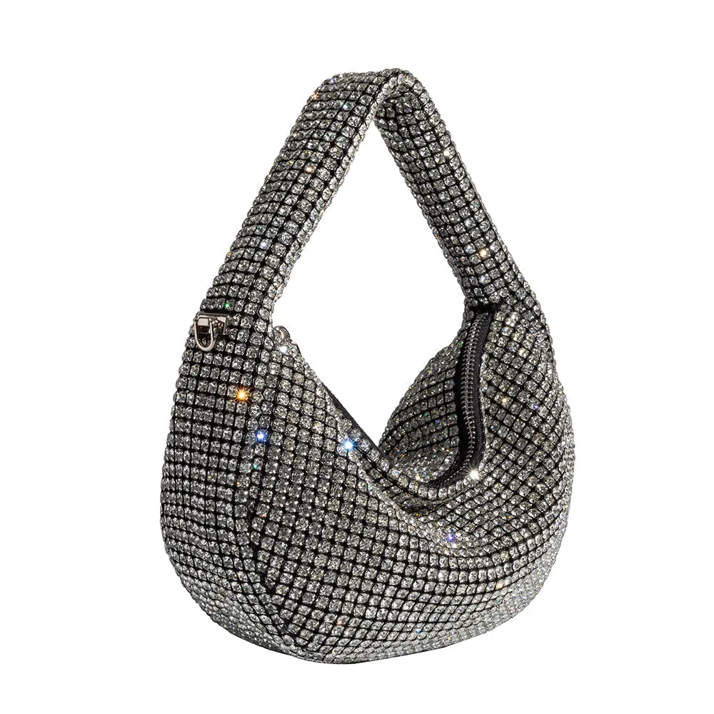 Milly Silver Crystal Crossbody Bag sold by Charming Charlie product image thumbnail 2
