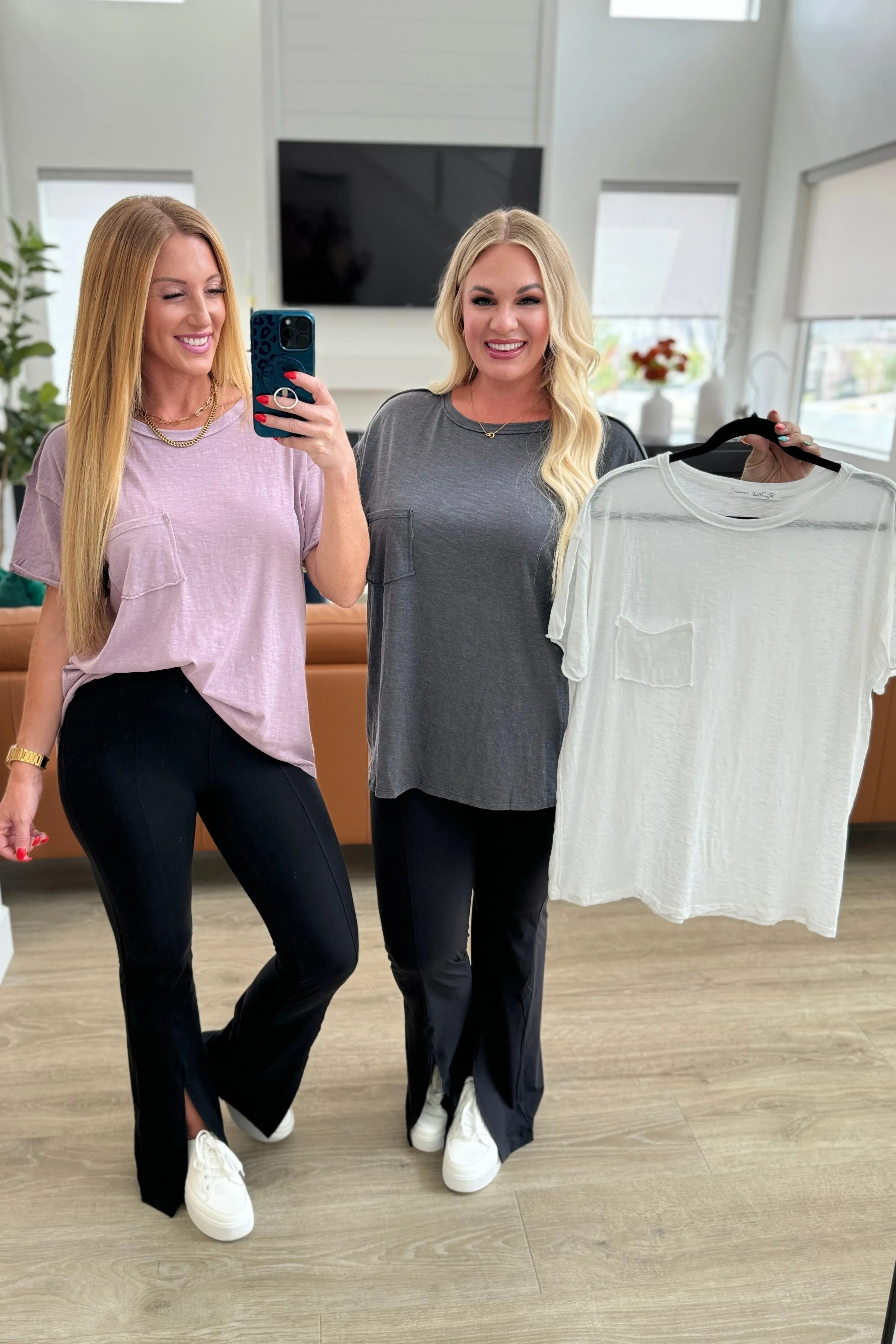 Casually Cool Patch Pocket Tee in White sold by Charming Charlie product image thumbnail 3