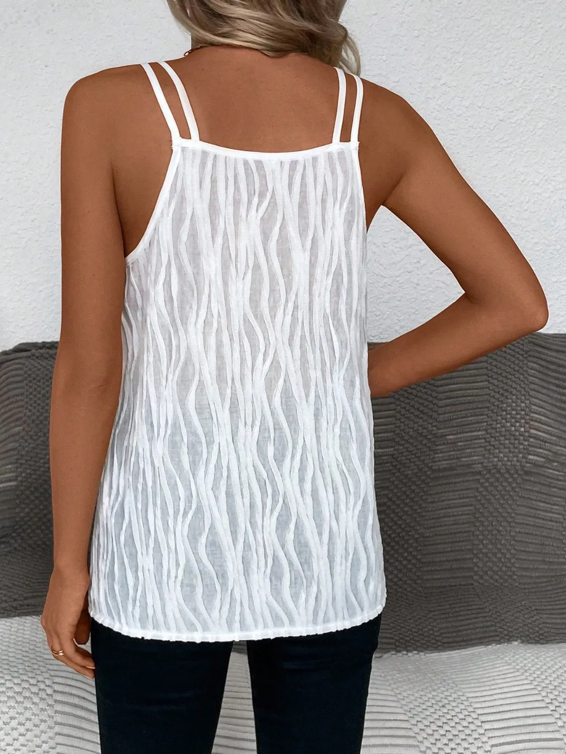 V-Neck Double Spaghetti Straps Cami sold by Charming Charlie product image thumbnail 2