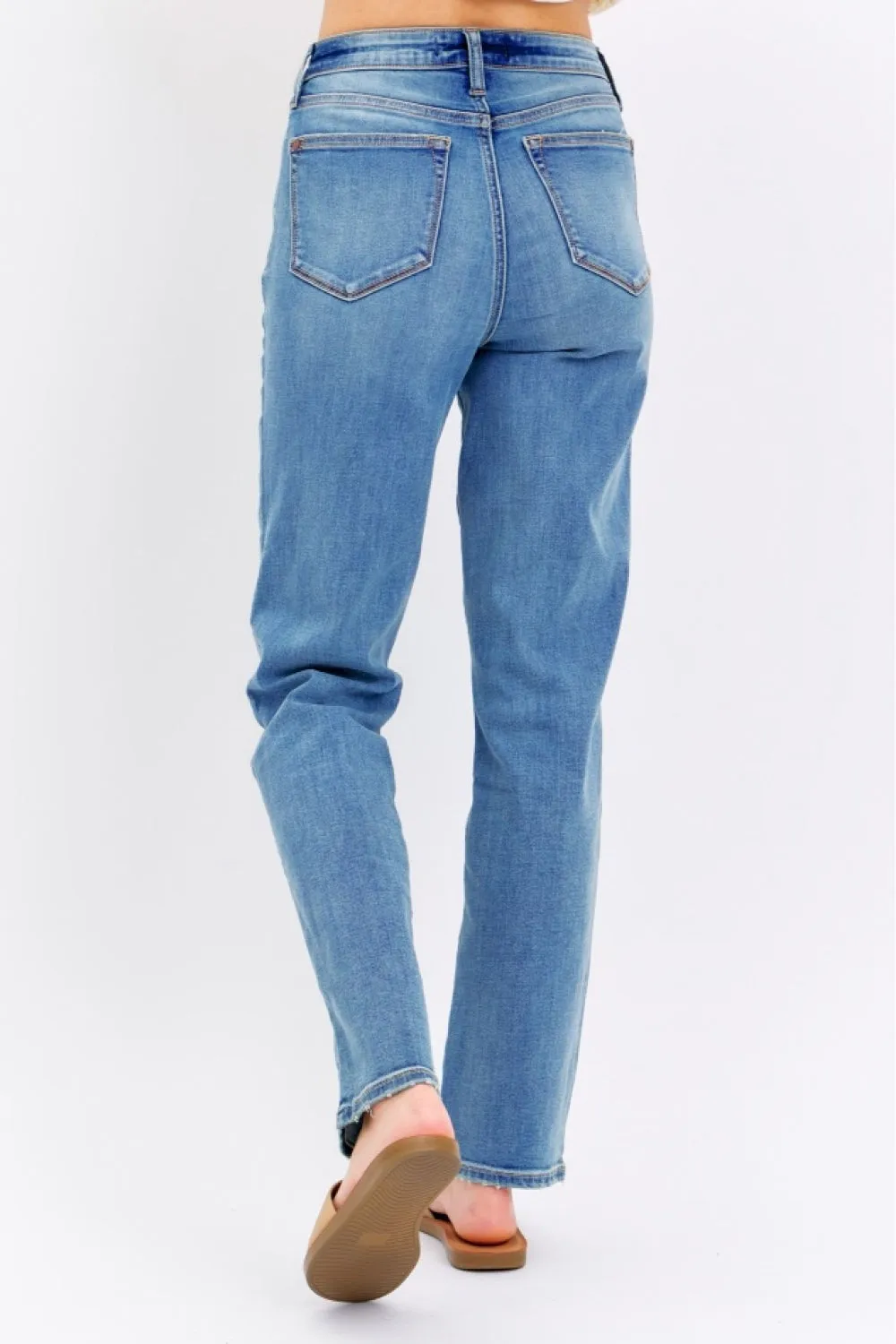 Judy Blue Full Size High Waist Straight Jeans sold by Charming Charlie product image thumbnail 2