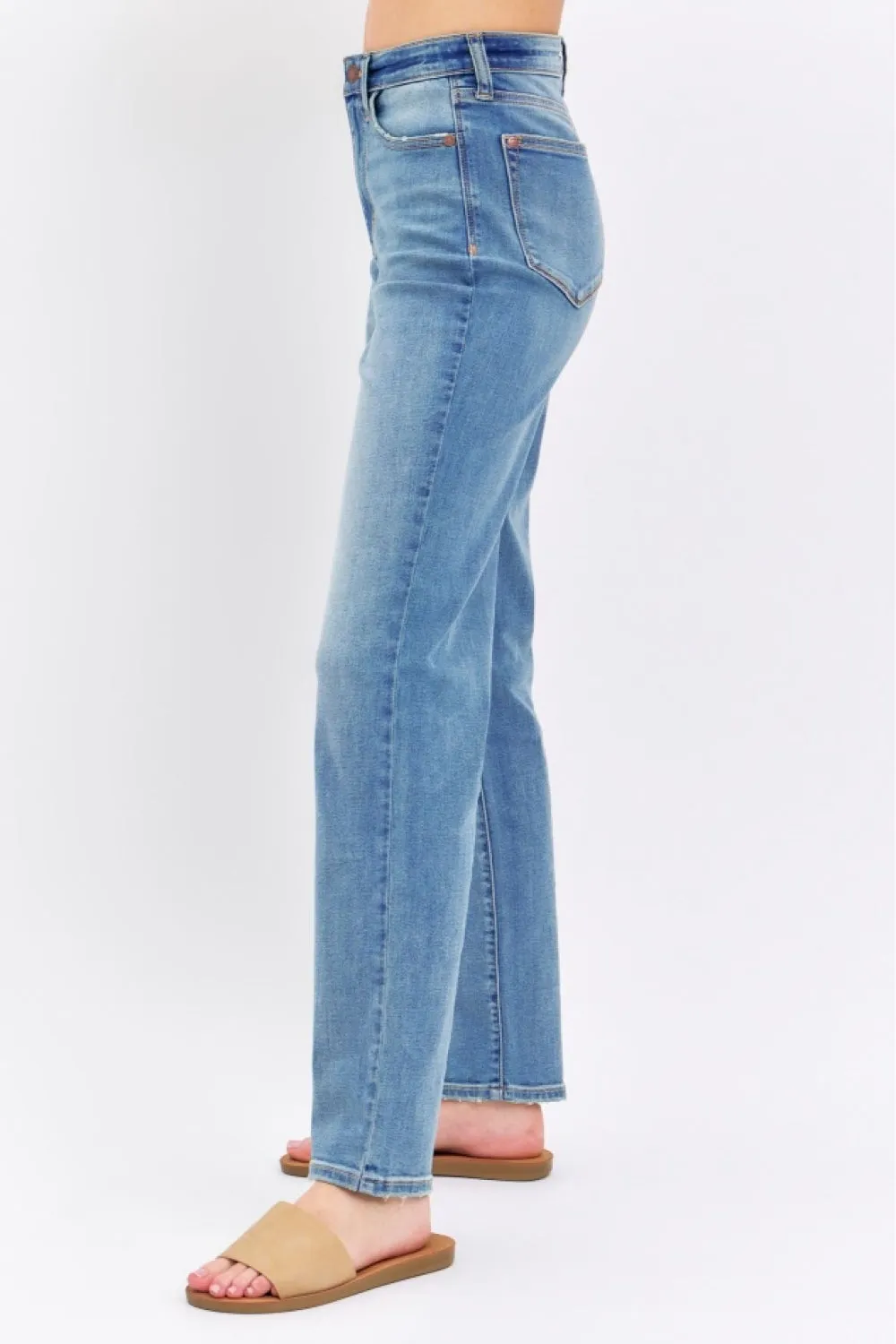 Judy Blue Full Size High Waist Straight Jeans sold by Charming Charlie product image thumbnail 3