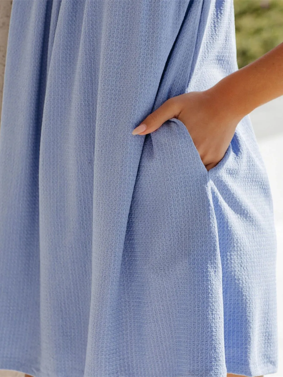 Full Size Frill Pocketed Square Neck Wide Strap Dress sold by Charming Charlie product image thumbnail 5