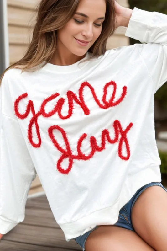 Round Neck Long Sleeve Sweatshirt sold by Charming Charlie