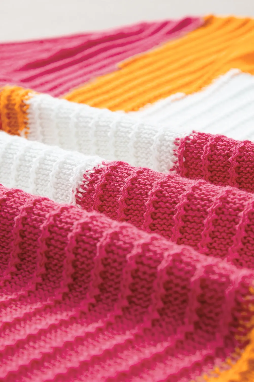 Color Block Round Neck Short Sleeve Knit Top sold by Charming Charlie product image thumbnail 5