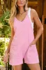 Spaghetti Straps V Neck Jersey Romper sold by Charming Charlie