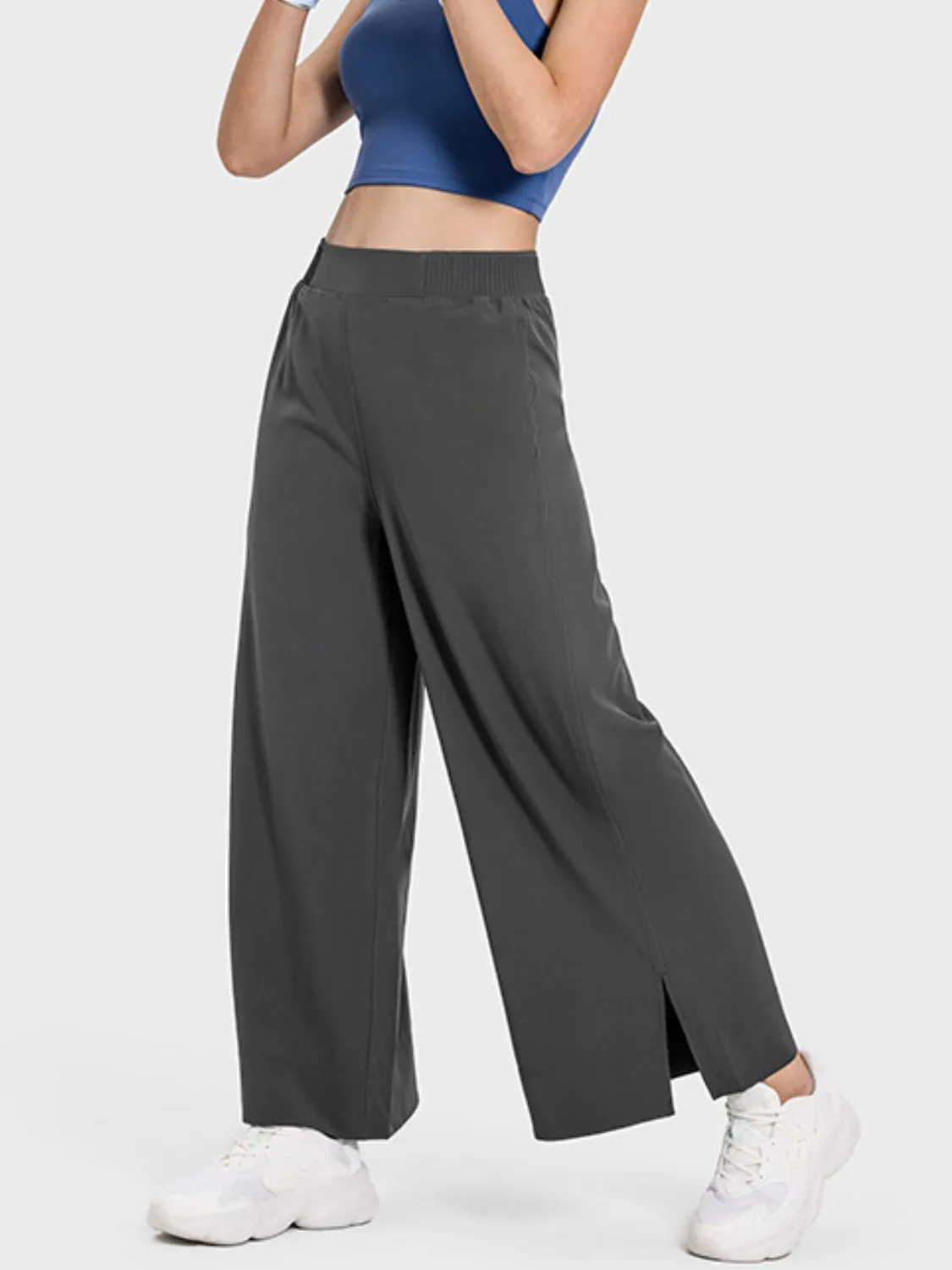 Slit Wide Leg Active Pants sold by Charming Charlie product image thumbnail 4