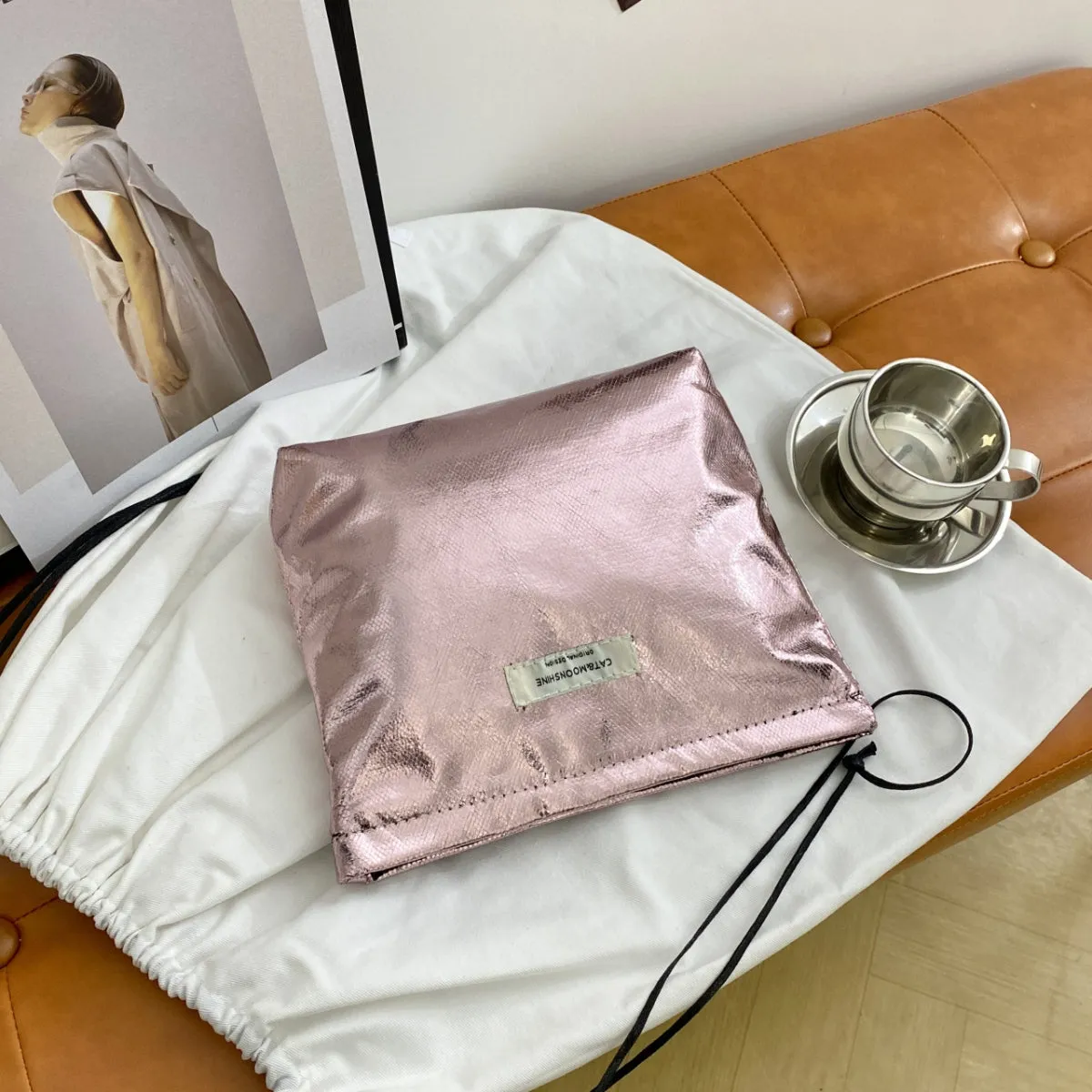 PU Leather Clutch with Zip sold by Charming Charlie product image thumbnail 4