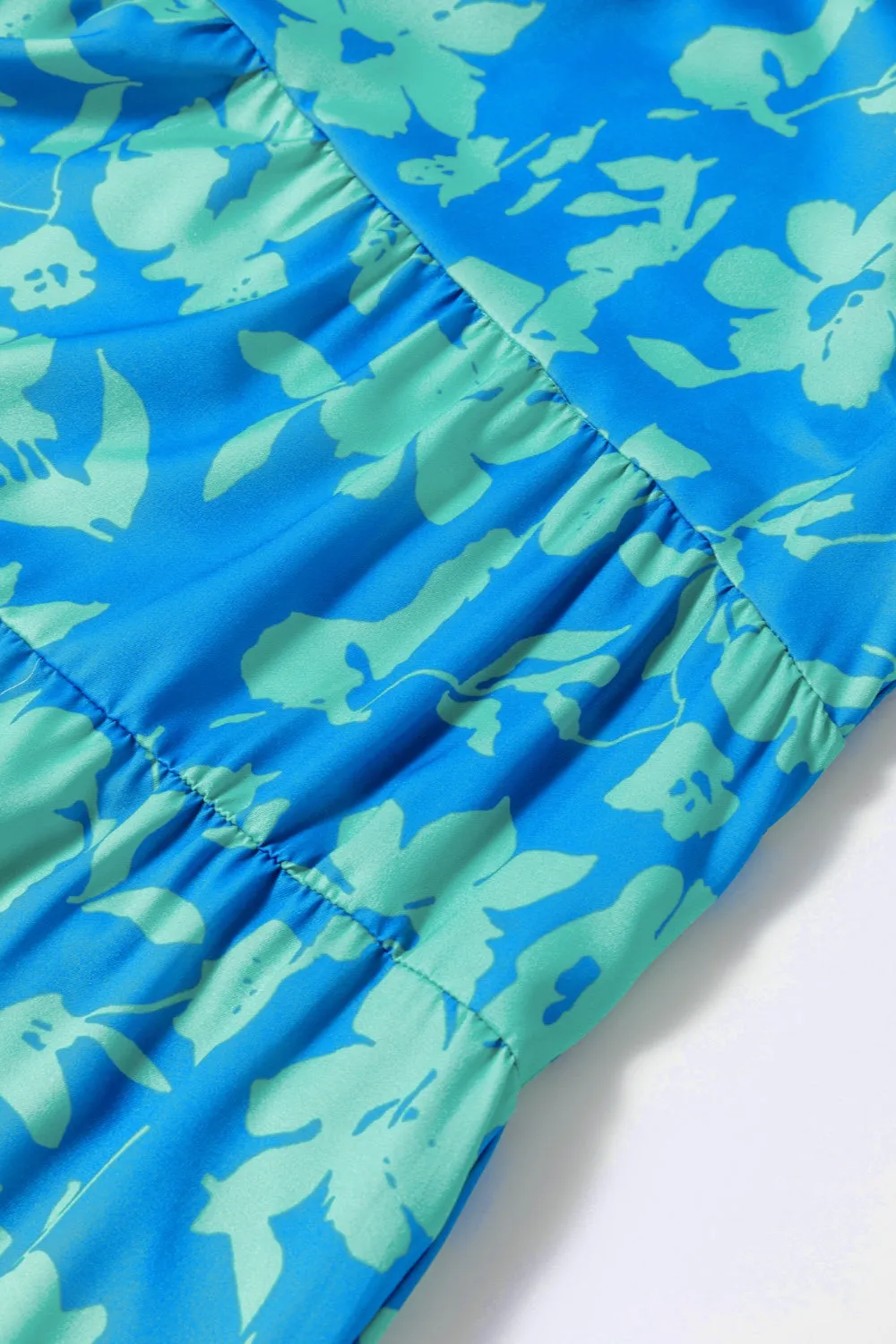 Plus Size Ruffled Printed Cap Sleeve Mini Dress sold by Charming Charlie product image thumbnail 5