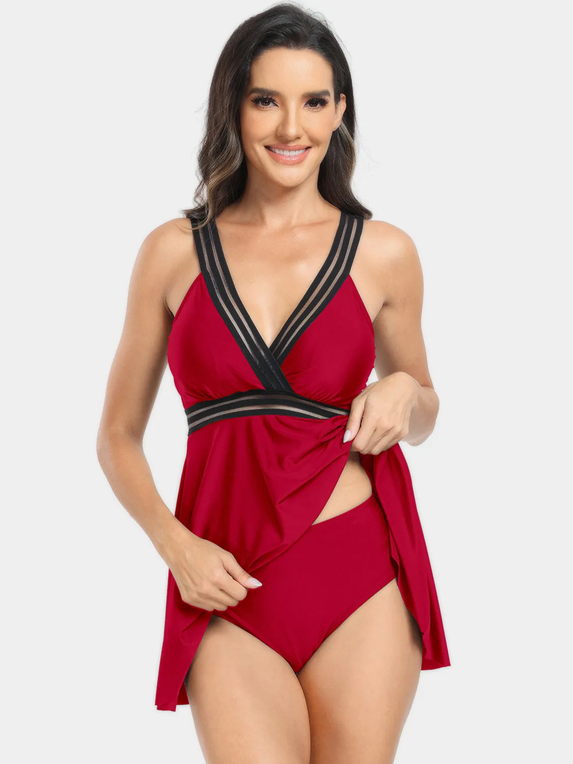 Surplice Wide Strap Two-Piece Swim Set sold by Charming Charlie product image thumbnail 5