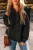 Ruffled Button Up Long Sleeve Shirt sold by Charming Charlie