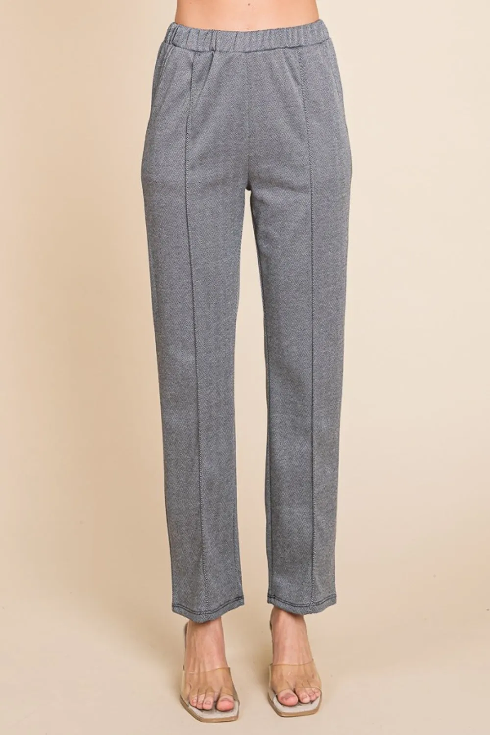 Culture Code Full Size Pin Tuck Detail Slim Pants sold by Charming Charlie product image thumbnail 5