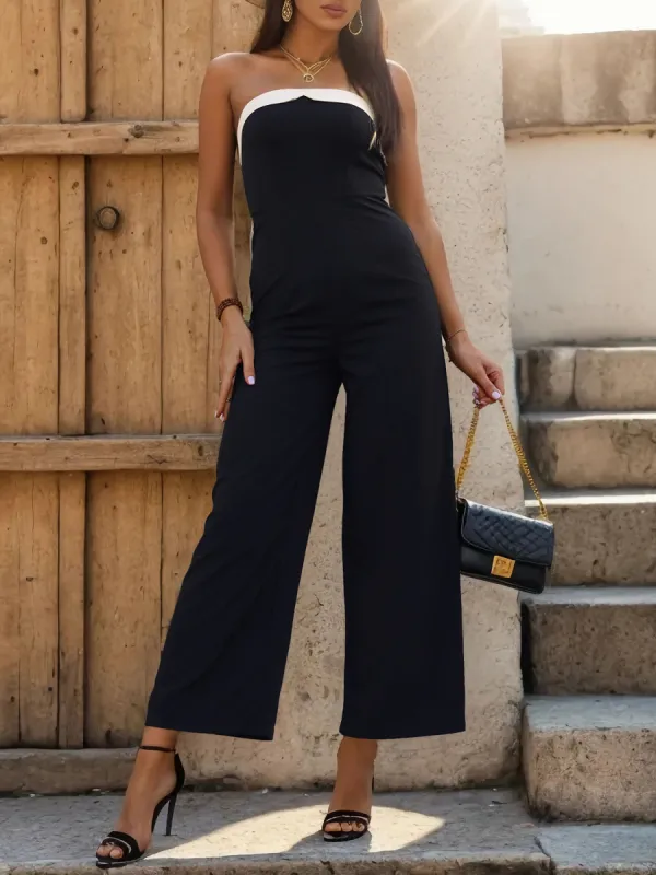 Tube Sleeveless Wide Leg Jumpsuit sold by Charming Charlie