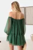 Le Lis Organza Off Shoulder Puff Sleeve Mini Dress sold by Charming Charlie