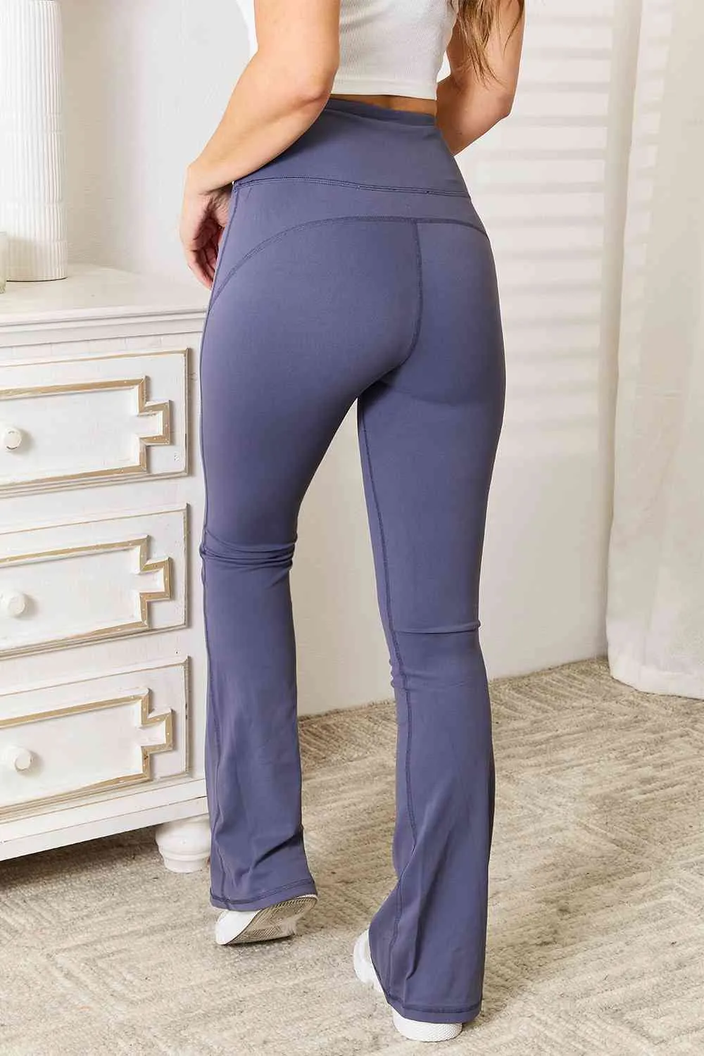 Basic Bae Wide Waistband Bootcut Sports Pants sold by Charming Charlie product image thumbnail 2