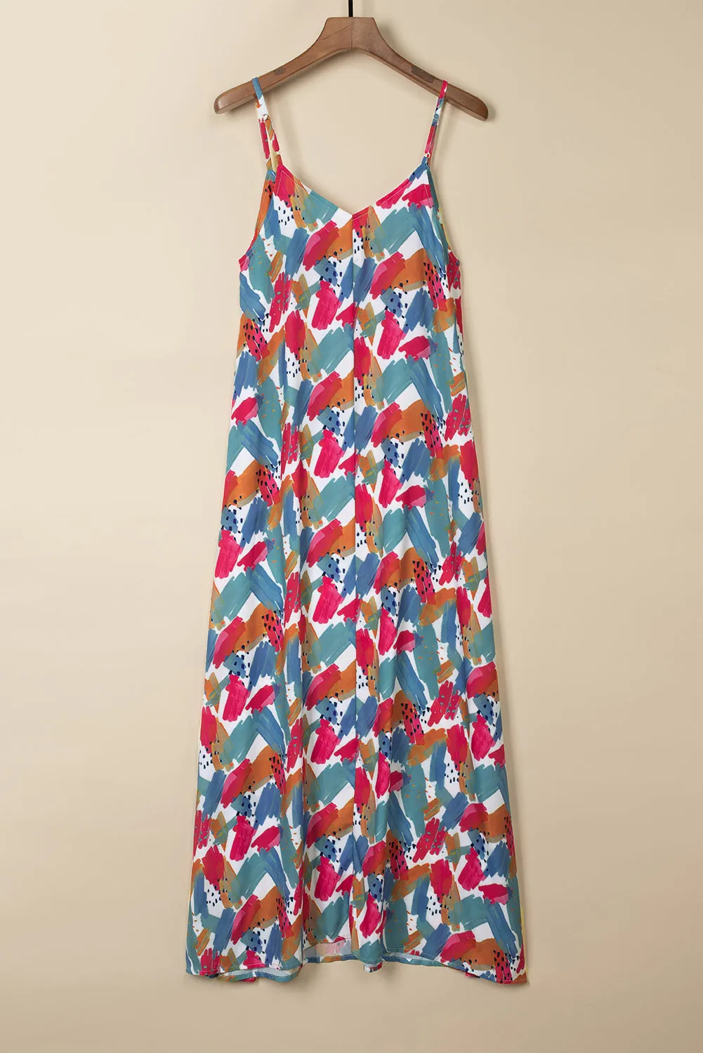 Printed V-Neck Spaghetti Strap Dress sold by Charming Charlie product image thumbnail 5