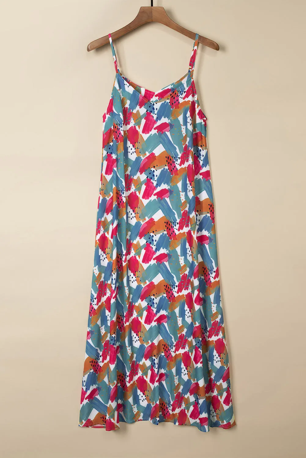 Printed V-Neck Spaghetti Strap Dress sold by Charming Charlie product image thumbnail 4