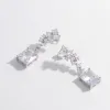 925 Sterling Silver Zircon Drop Earrings sold by Charming Charlie