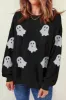 Glitter Round Neck Long Sleeve Sweatshirt sold by Charming Charlie