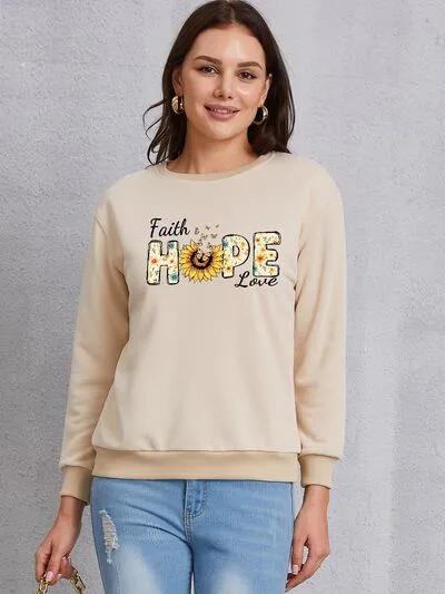 FAITH HOPE LOVE Round Neck Sweatshirt sold by Charming Charlie product image thumbnail 4