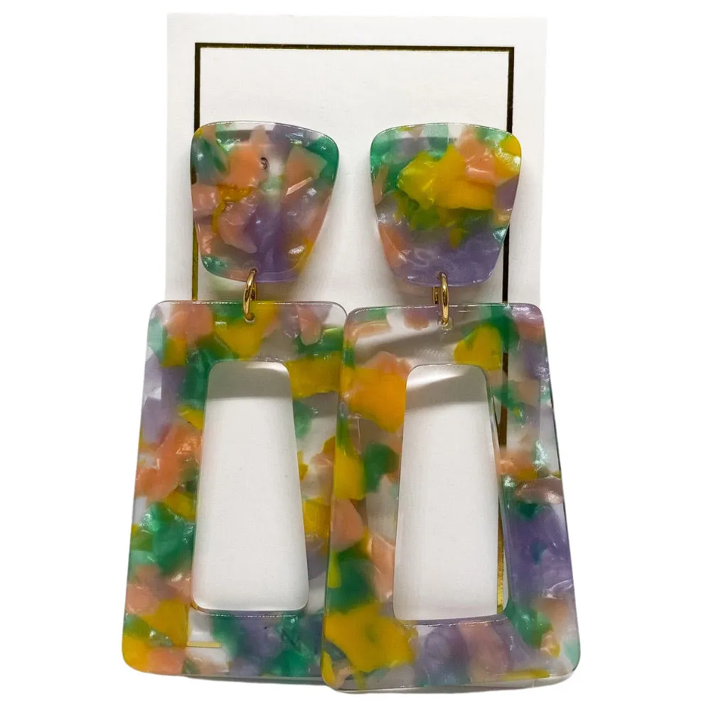 Kennedy - Pink and Green Confetti sold by Charming Charlie