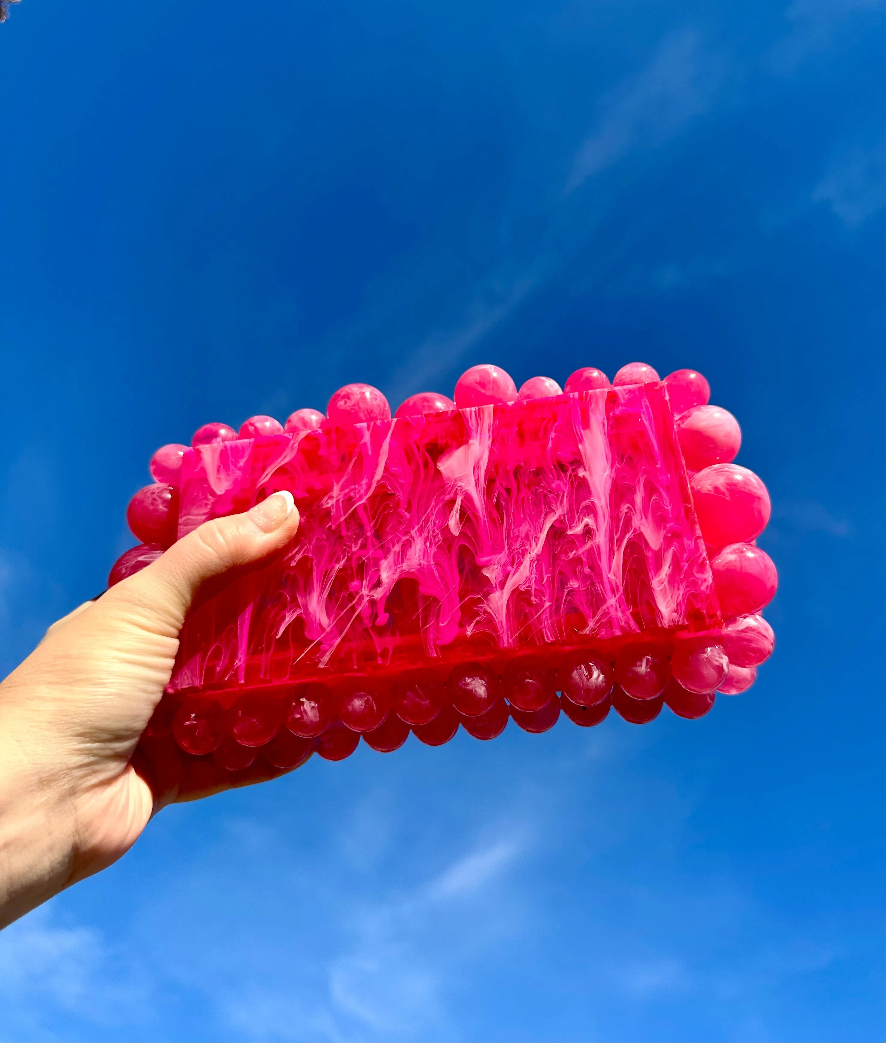 Daphne Clutch - Hot Pink sold by Charming Charlie product image thumbnail 3