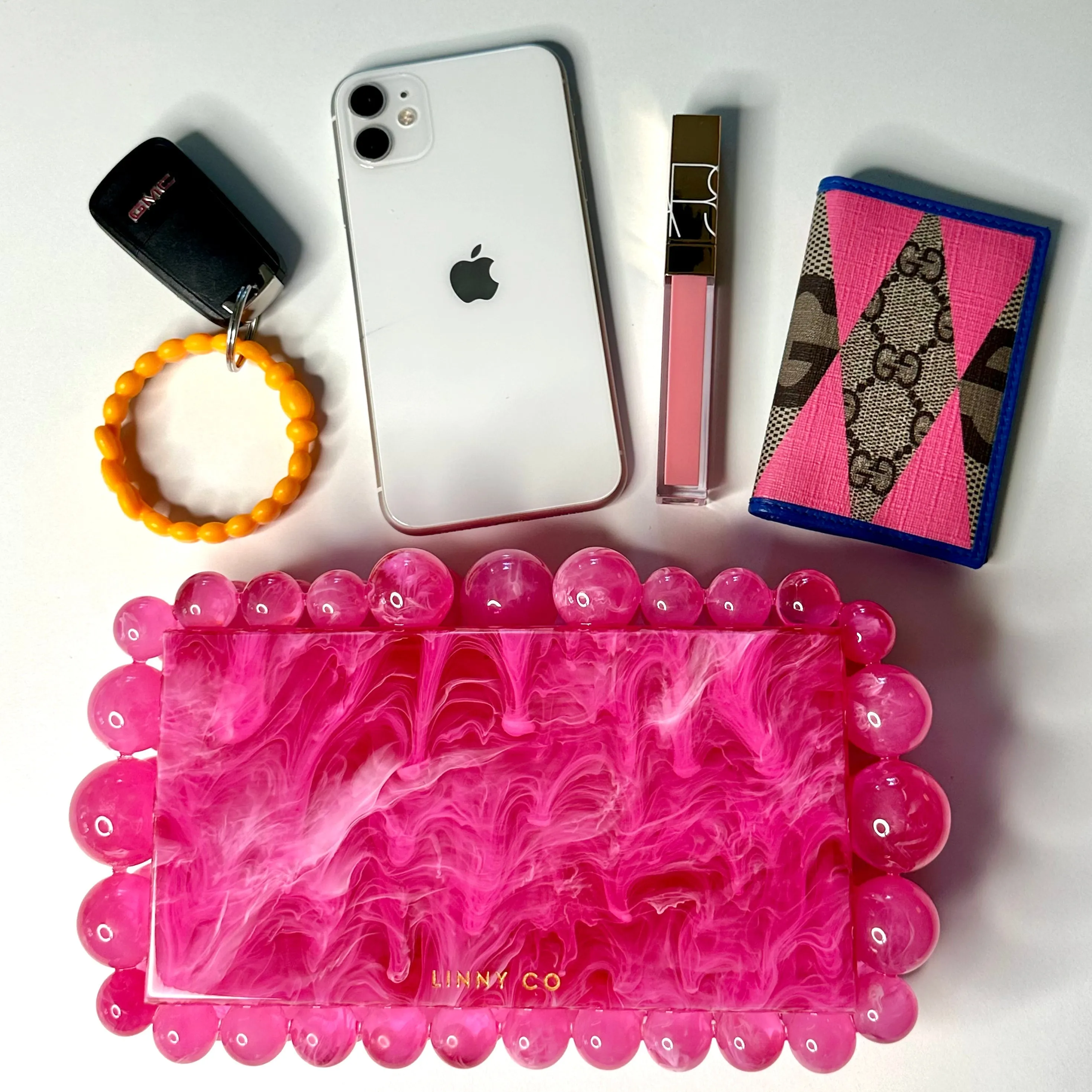 Daphne Clutch - Hot Pink sold by Charming Charlie product image thumbnail 2