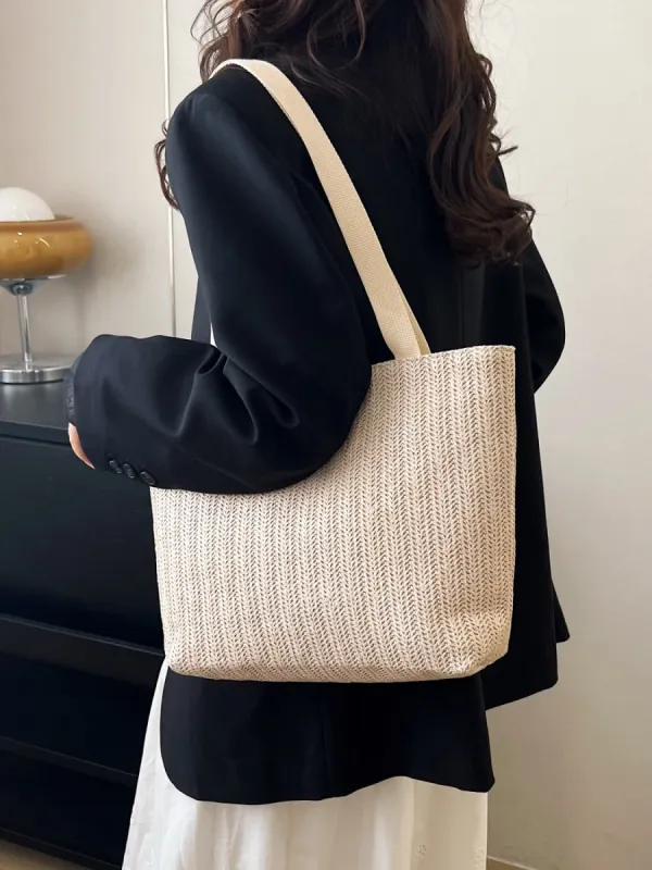 Straw Woven Tote Bag sold by Charming Charlie