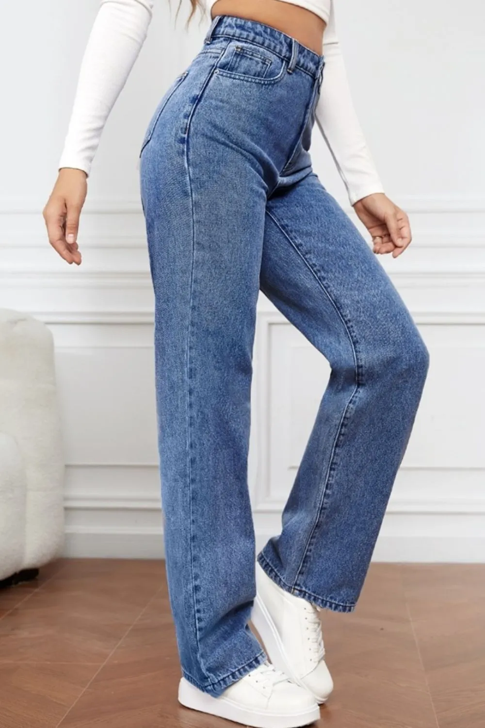 High Waist Straight Jeans sold by Charming Charlie product image thumbnail 2