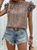 Animal Print Cap Sleeve Blouse sold by Charming Charlie