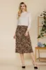 Celeste Full Size Leopard A-Line Midi Skirt sold by Charming Charlie