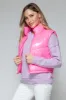 Snobbish Zip Up Turtleneck Shiny Quilted Vest sold by Charming Charlie