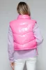 Snobbish Zip Up Turtleneck Shiny Quilted Vest sold by Charming Charlie