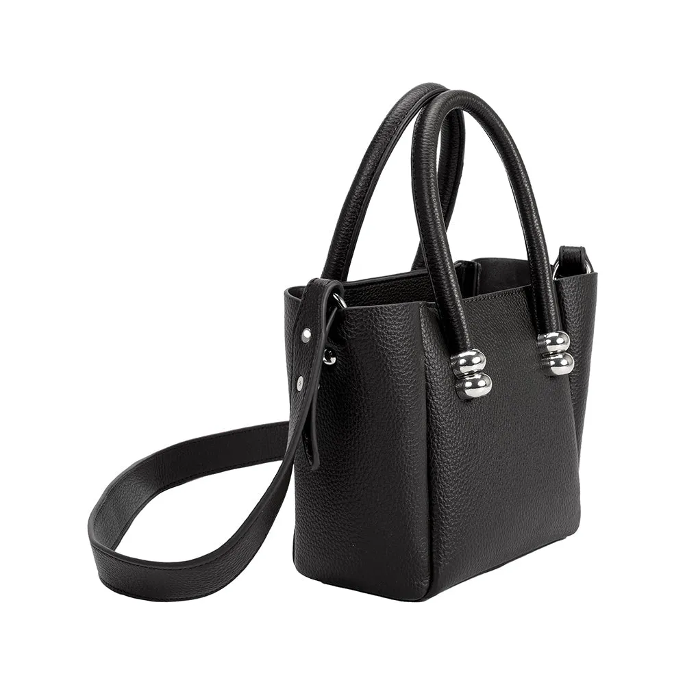 Harlow Black Recycled Vegan Top Handle Bag sold by Charming Charlie product image thumbnail 2