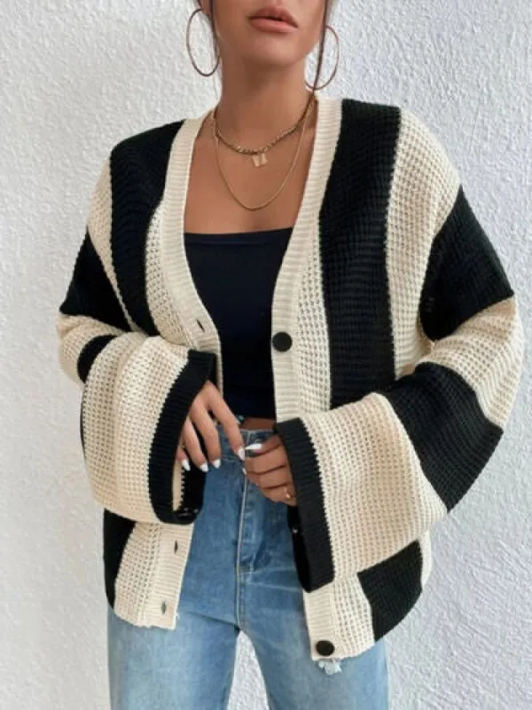 Striped Button Up Cardigan sold by Charming Charlie