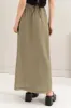 HYFVE Drawstring Washed Linen Maxi Skirt sold by Charming Charlie