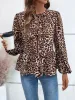 Peplum Tied Long Sleeve Blouse sold by Charming Charlie