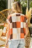 BiBi Color Block Checkered Sweater Vest sold by Charming Charlie