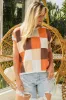 BiBi Color Block Checkered Sweater Vest sold by Charming Charlie