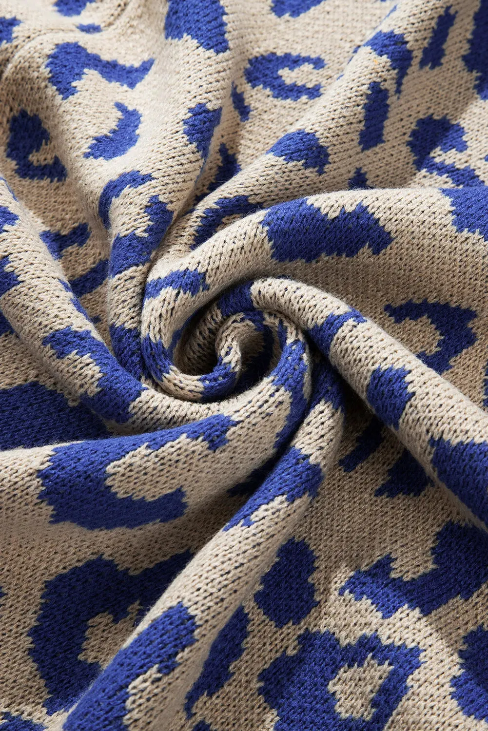 Leopard Open Front Long Sleeve Cardigan sold by Charming Charlie product image thumbnail 5