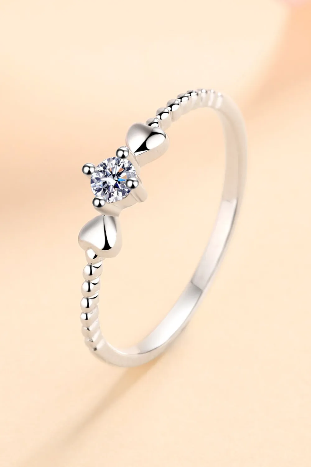Adored Moissanite Heart 925 Sterling Silver Ring sold by Charming Charlie product image thumbnail 2