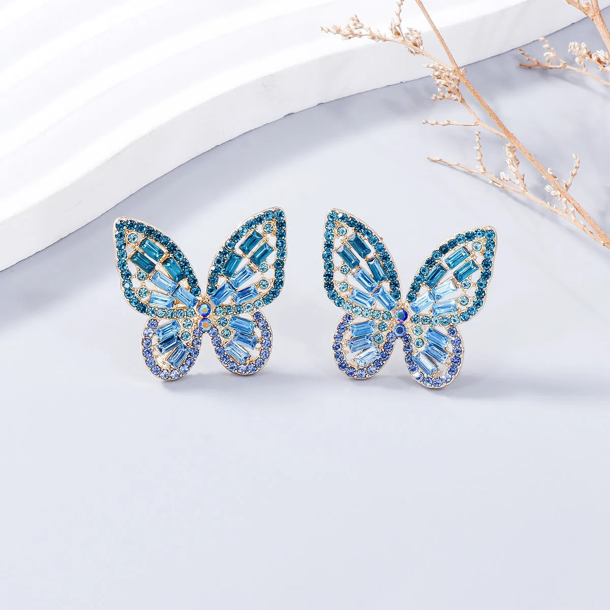 Alloy Inlaid Rhinestone Butterfly Earrings sold by Charming Charlie product image thumbnail 2